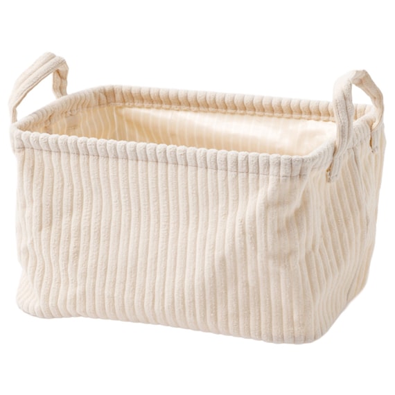 取手付きバスケットS(NF282016 アイボリー) 1枚目画像