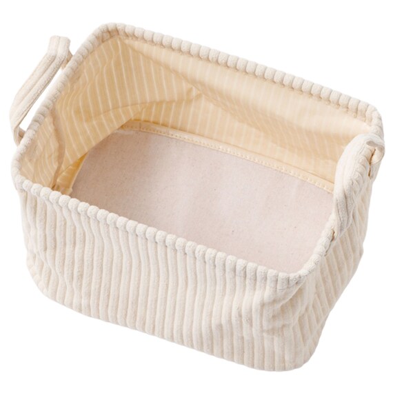 取手付きバスケットS(NF282016 アイボリー) 3枚目画像