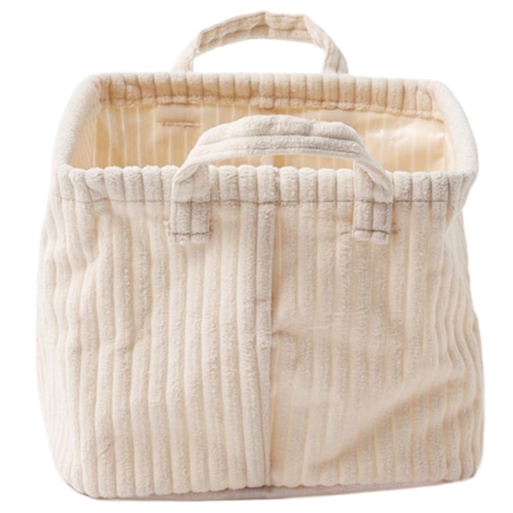 取手付きバスケットS(NF282016 アイボリー) 5枚目画像