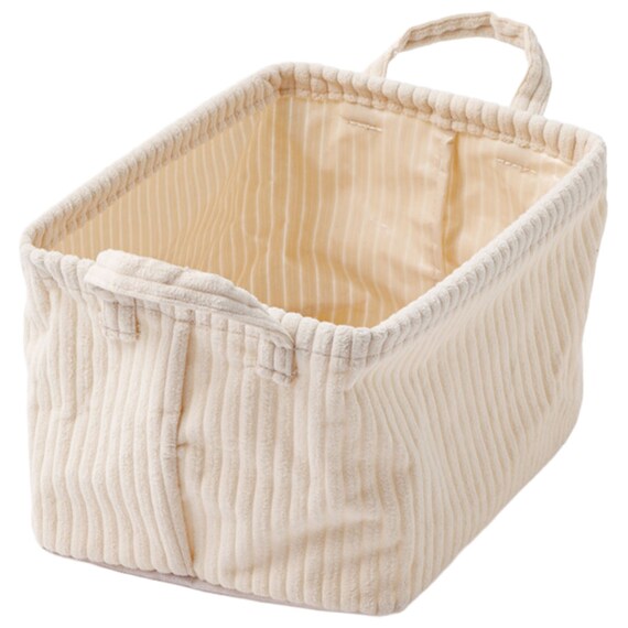 取手付きバスケットS(NF282016 アイボリー) 6枚目画像