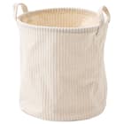 取手付きバスケット円形S(NF R2830 アイボリー) 1枚目画像