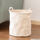 取手付きバスケット円形S(NF R2830 アイボリー) 2枚目画像