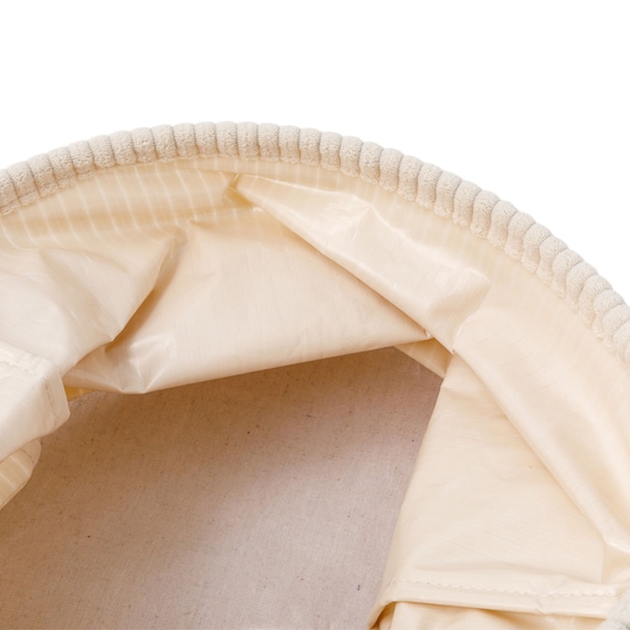 取手付きバスケット円形S(NF R2830 アイボリー) 8枚目画像