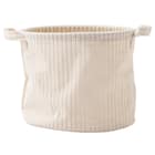 取手付きバスケット(NF 3点 アイボリー) 3枚目画像