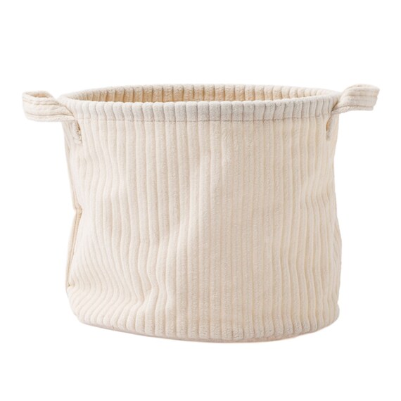 取手付きバスケット(NF 3点 アイボリー) 4枚目画像