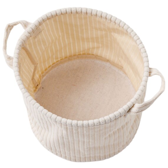 取手付きバスケット(NF 3点 アイボリー) 7枚目画像