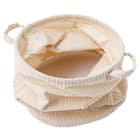 取手付きバスケット(NF 3点 アイボリー) 8枚目画像