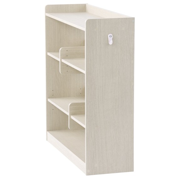 棚板が高さ調整できる マルチラック ワイド(EB01 ホワイトウォッシュ) 3枚目画像