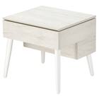 ミラー付き 収納テーブル(DD01 幅40cm ホワイトウォッシュ) 1枚目画像