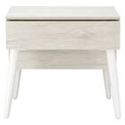 ミラー付き 収納テーブル(DD01 幅40cm  ホワイトウォッシュ) 4枚目画像