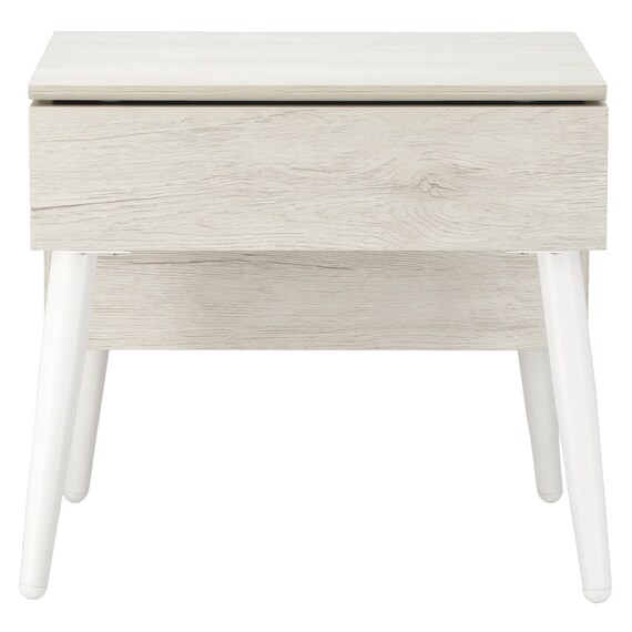 ミラー付き 収納テーブル(DD01 幅40cm  ホワイトウォッシュ) 4枚目画像