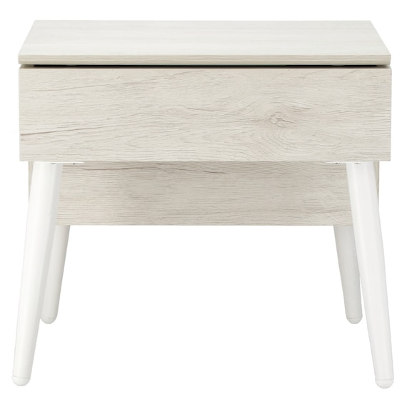 ミラー付き 収納テーブル(DD01 幅40cm ホワイトウォッシュ) 4枚目画像