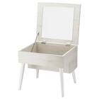 ミラー付き 収納テーブル(DD01 幅40cm  ホワイトウォッシュ) 7枚目画像