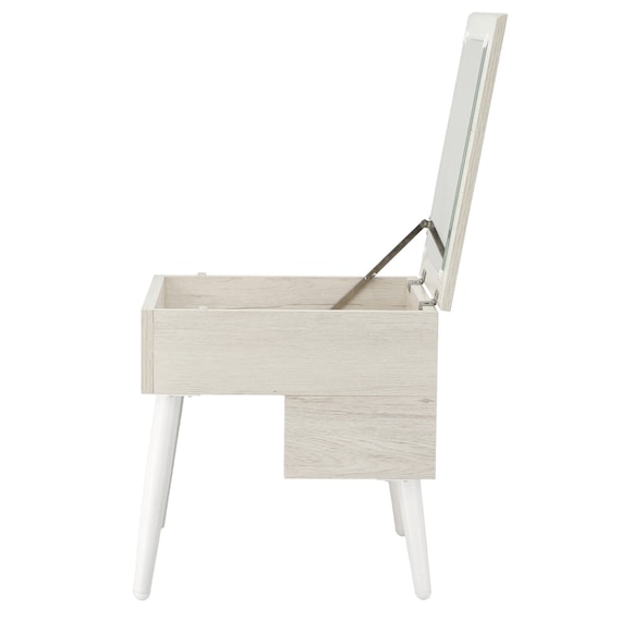 ミラー付き 収納テーブル(DD01 幅40cm ホワイトウォッシュ) 8枚目画像