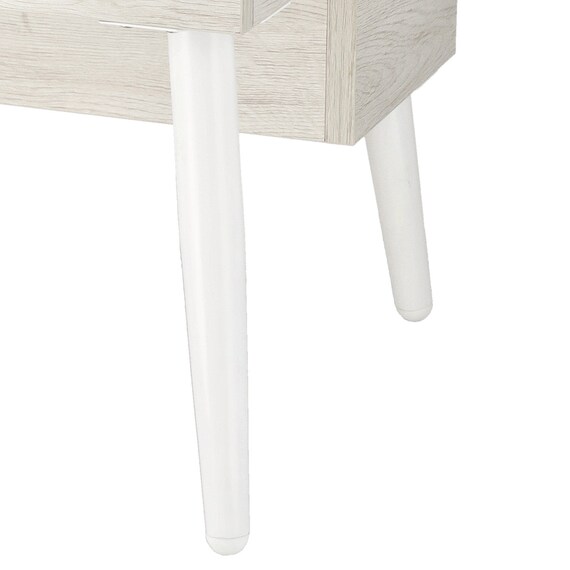 ミラー付き 収納テーブル(DD01 幅40cm  ホワイトウォッシュ) 10枚目画像