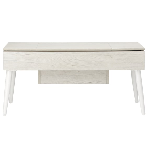 ミラー付き収納テーブル(DD01 幅75cm ホワイトウォッシュ) 3枚目画像