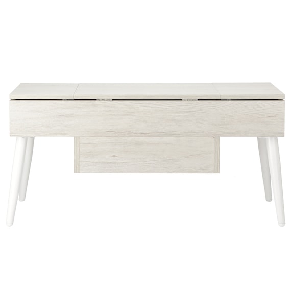 ミラー付き収納テーブル(DD01 幅75cm ホワイトウォッシュ) 5枚目画像