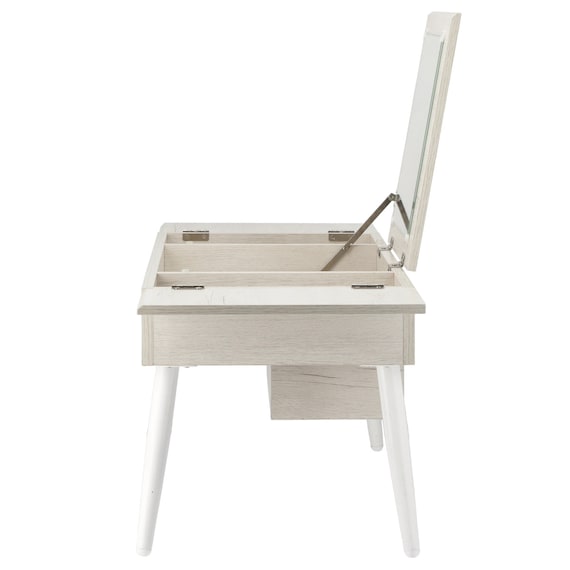 ミラー付き収納テーブル(DD01 幅75cm ホワイトウォッシュ) 7枚目画像