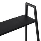 横伸縮できるラダー シェルフ 3段(DS01 ブラック) 8枚目画像