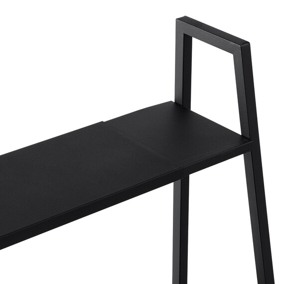 横伸縮できるラダー シェルフ 3段(DS01 ブラック) 8枚目画像