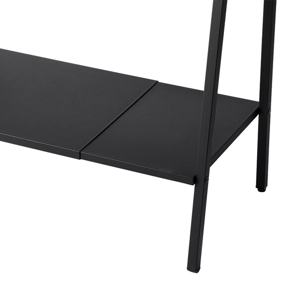 横伸縮できるラダー シェルフ 3段(DS01 ブラック) 10枚目画像