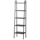 横伸縮できるラダー シェルフ 5段(DS01 ブラック) 1枚目画像