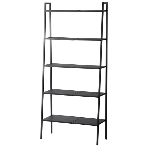 横伸縮できるラダー シェルフ 5段(DS01 ブラック) 6枚目画像