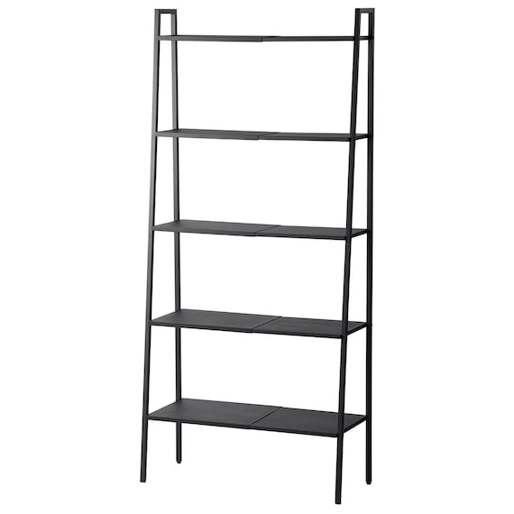 横伸縮できるラダー シェルフ 5段(DS01 ブラック) 6枚目画像