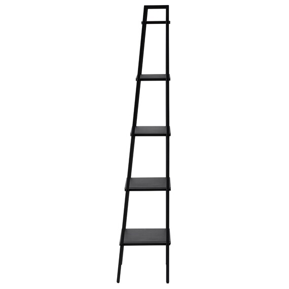 横伸縮できるラダー シェルフ 5段(DS01 ブラック) 7枚目画像