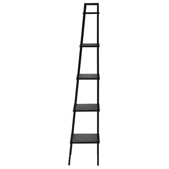 横伸縮できるラダー シェルフ 5段(DS01 ブラック) 7枚目画像