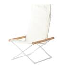 リラックスできる 折りたたみチェア(CS02 ホワイト) 1枚目画像