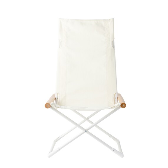 リラックスできる 折りたたみチェア(CS02 ホワイト) 2枚目画像