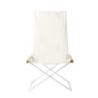 リラックスできる 折りたたみチェア(CS02 ホワイト) 2枚目画像