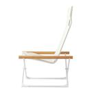 リラックスできる 折りたたみチェア(CS02 ホワイト) 3枚目画像