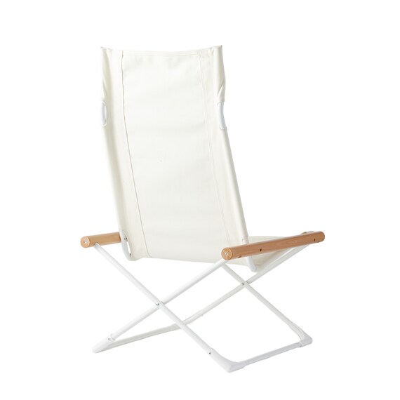 リラックスできる 折りたたみチェア(CS02 ホワイト) 4枚目画像