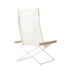 リラックスできる 折りたたみチェア(CS02 ホワイト) 4枚目画像