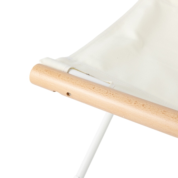 リラックスできる 折りたたみチェア(CS02 ホワイト) 6枚目画像