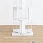 回転する ディスプレイラック(4段 NK01 ホワイト) 4枚目画像