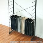 Nポルダ 幅80cm用 スラックスハンガー(YS01 ホワイト) 2枚目画像