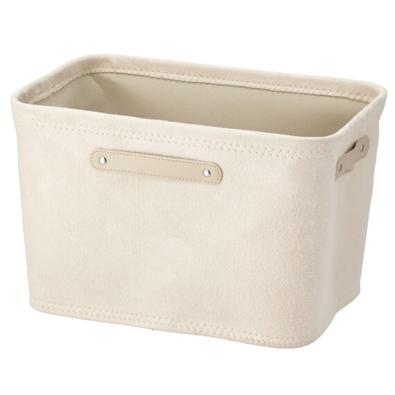 スエード風バスケット(ETレギュラー アイボリー) 1枚目画像