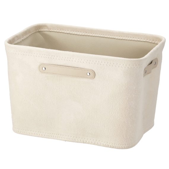 スエード風バスケット(ETレギュラー アイボリー) 1枚目画像