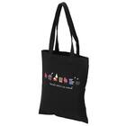 カラフルタウントートバッグ(Sサイズ ブラック) 1枚目画像