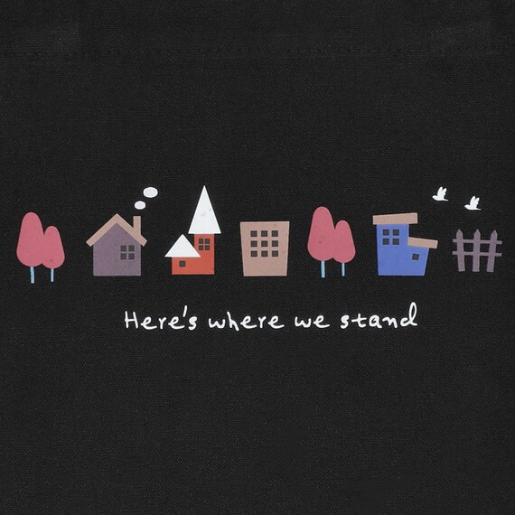 カラフルタウントートバッグ(Sサイズ ブラック) 4枚目画像