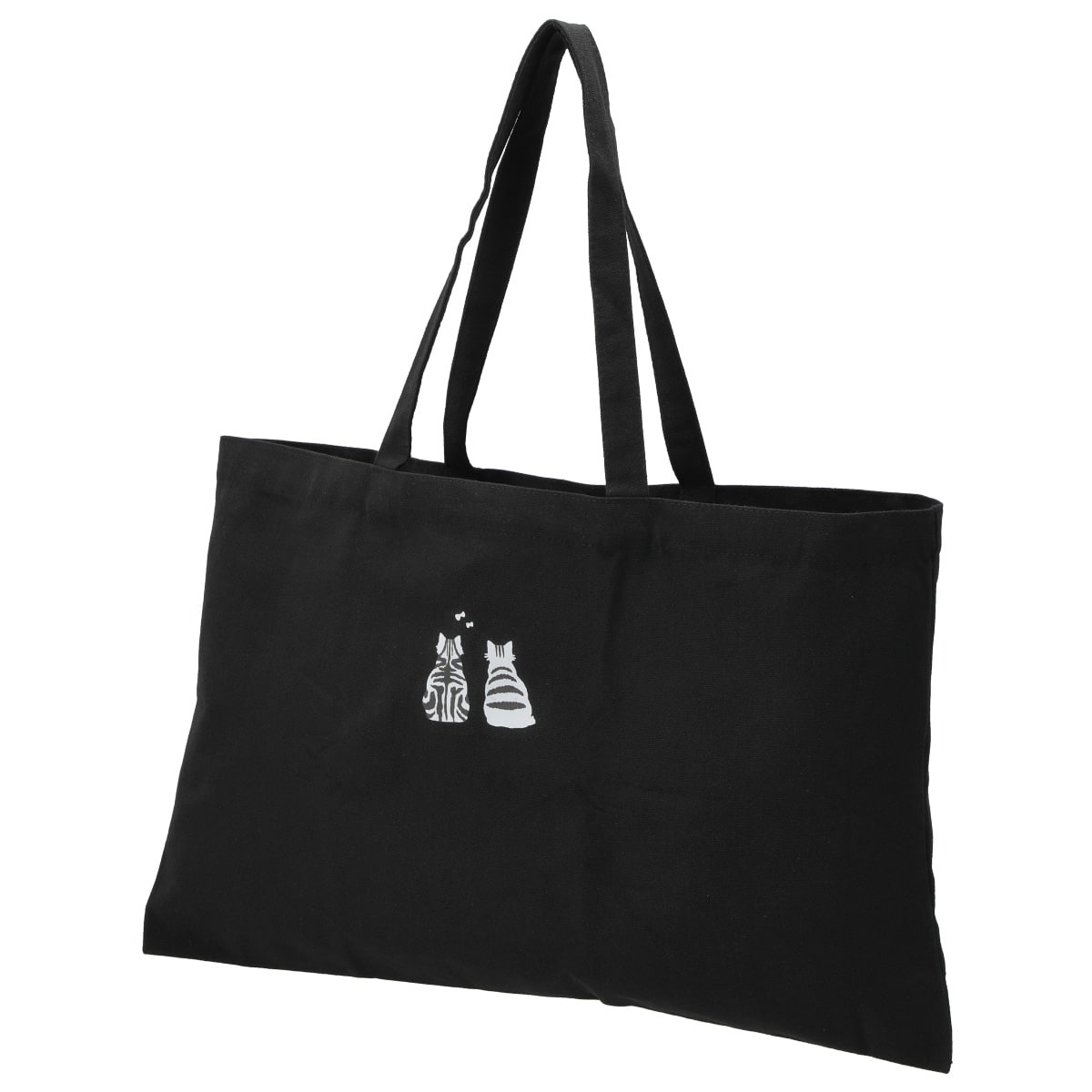 ペア猫トートバッグ(Lサイズ ブラック) | ニトリネット【公式】 家具