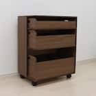 【日本製】探し物防止ワゴン (ブラウン) 1枚目画像