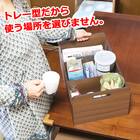 【日本製】探し物防止ワゴン (ブラウン) 4枚目画像