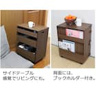 【日本製】探し物防止ワゴン (ブラウン) 7枚目画像