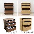 【日本製】探し物防止ワゴン (ブラウン) 9枚目画像