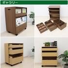 【日本製】探し物防止ワゴン (ブラウン) 10枚目画像