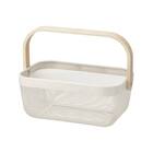 ハンドルメッシュバスケット(M オフホワイト) 1枚目画像